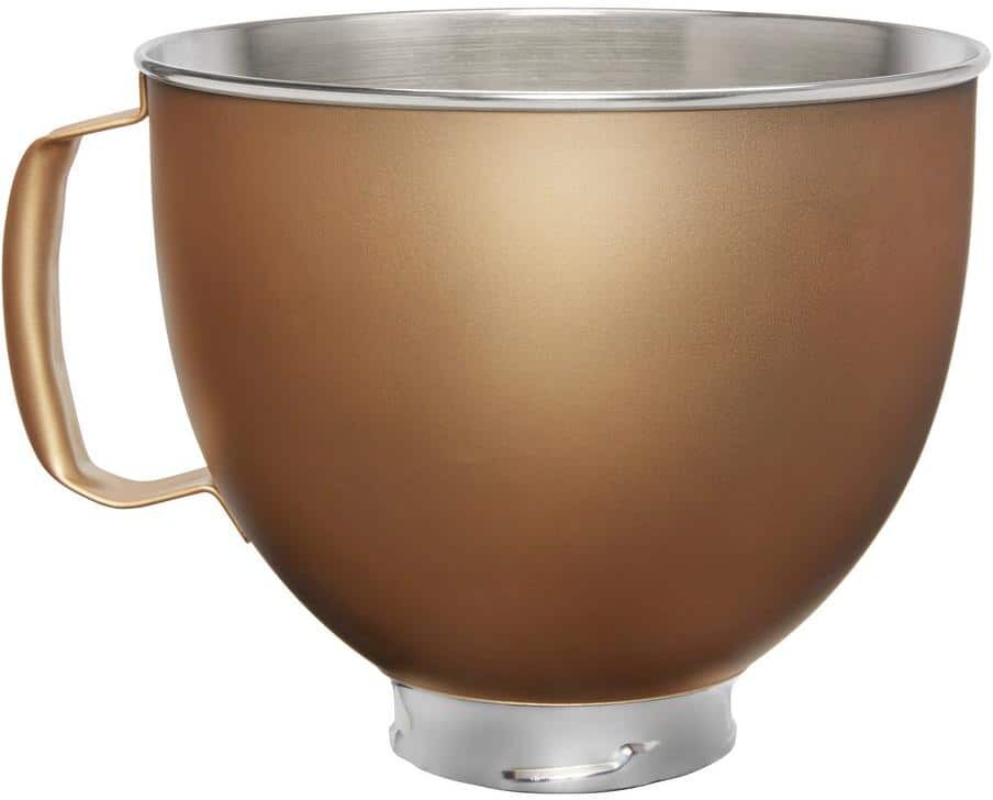 KitchenAid 5 Qt. Tilt-Head Gold Metallic Finish Stainless Steel Bowl