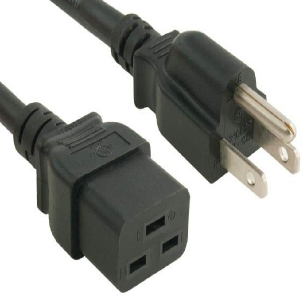 SANOXY 14 AWG 15 Amp 125-Volt Power Cord (NEMA 5-15P to IEC320 C19)