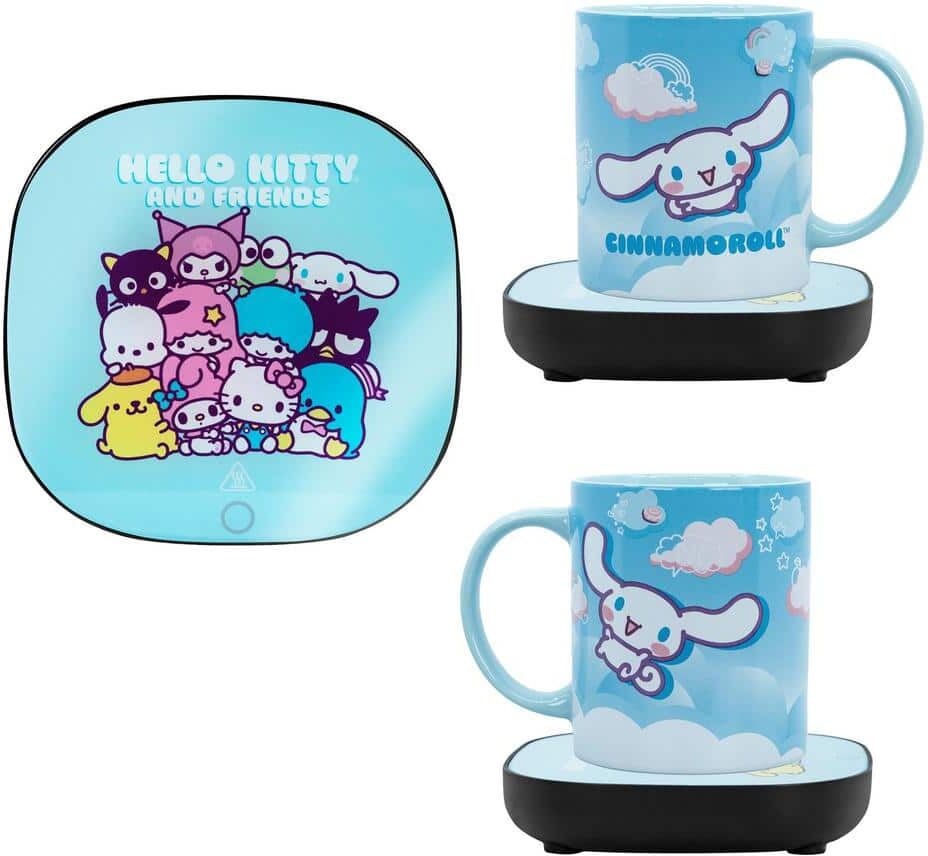 Uncanny Brands Hello Kitty and Friends 'Cinnamoroll' Light Blue Single- Cup Coffee Mug with Mug Warmer for your Coffee Maker