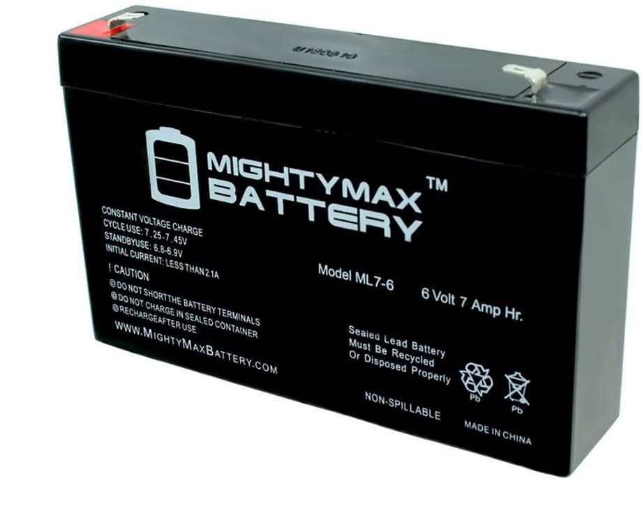 MIGHTY MAX BATTERY 6V 7Ah SLA Battery Replaces Gallagher S17 Solar Fence Charger - 9 Pack