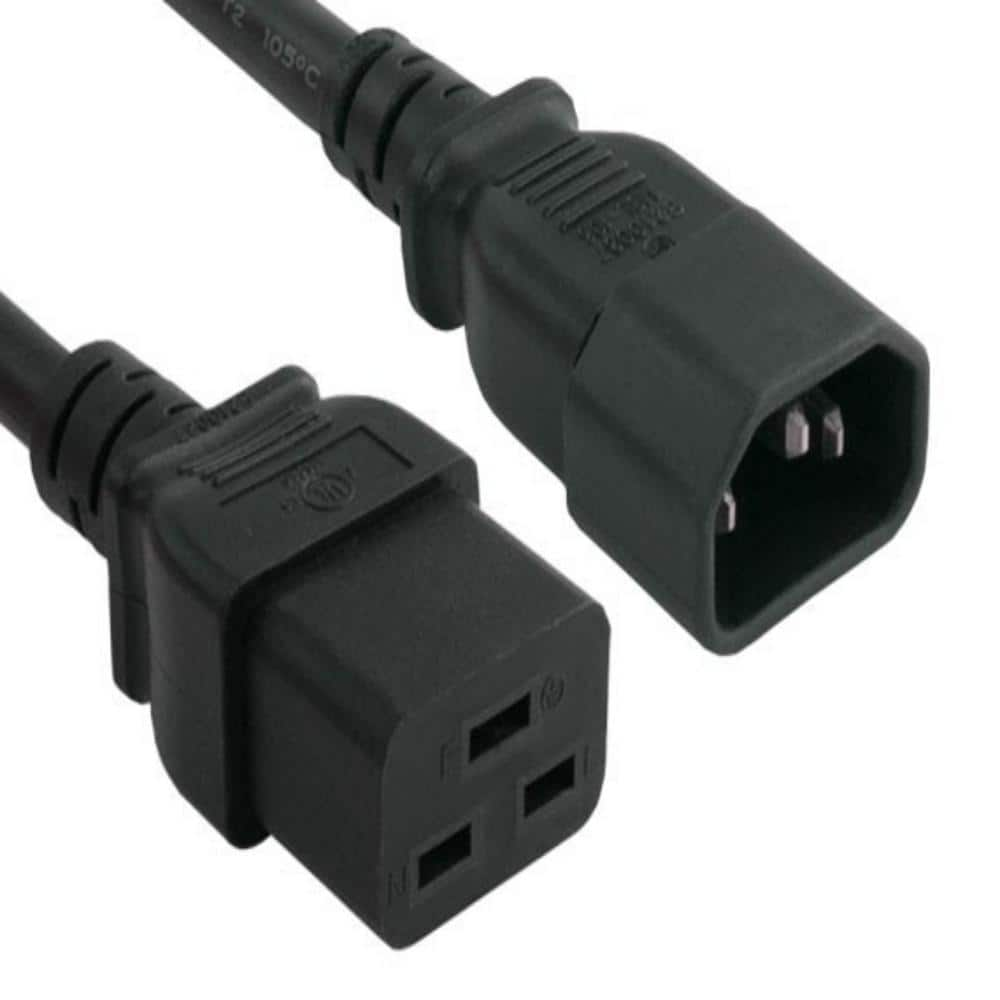 SANOXY 10 ft. 14 AWG 15 Amp 250-Volt Heavy-Duty Power Cord (IEC320 C14 to IEC320 C19)