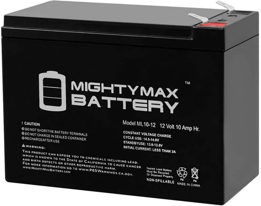 MIGHTY MAX BATTERY 12V 10AH Battery for Hello Kitty 12V SUV Model #8802-33 + 12V Charger