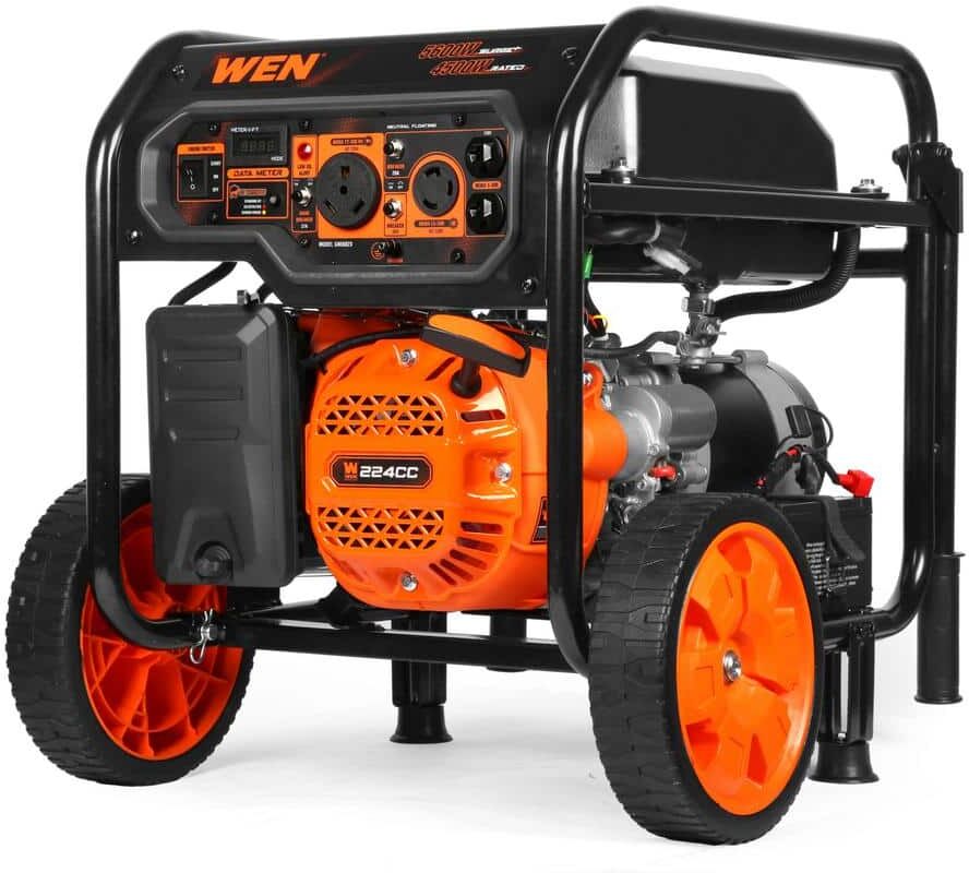 WEN 5600/4500-Watt Transfer-Switch and RV-Ready Electric Start Portable Generator with CO Watchdog