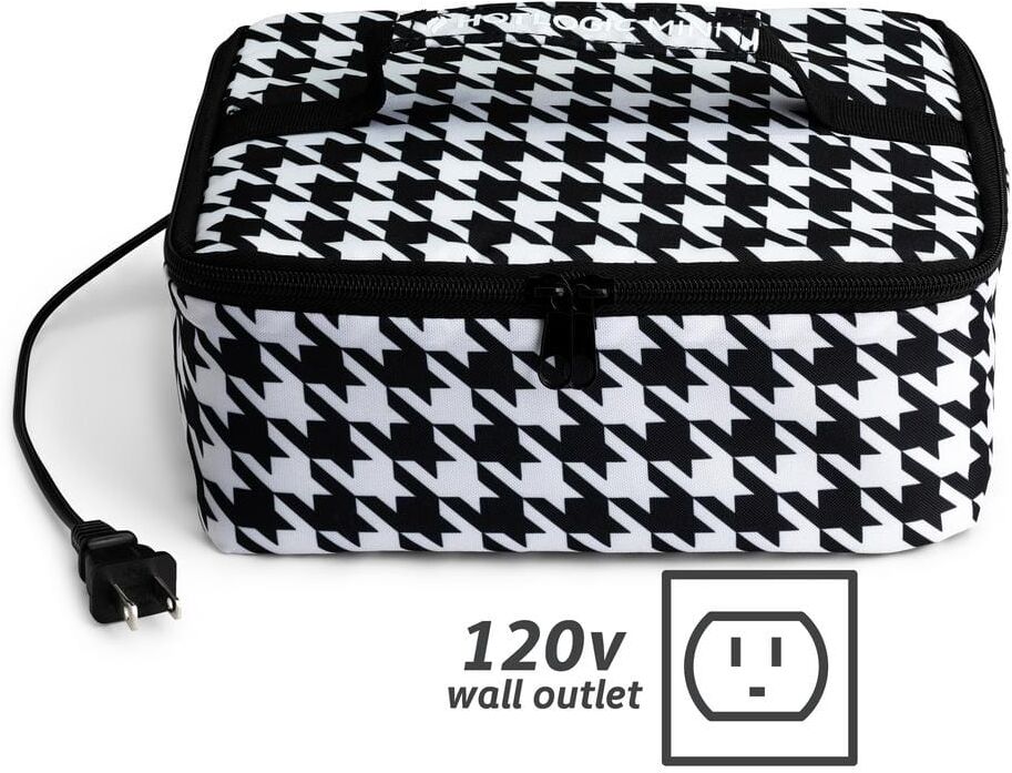 HOTLOGIC 45-Watts Houndstooth Portable Oven Food Warming Tote