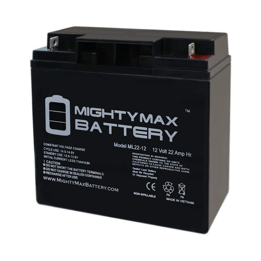 MIGHTY MAX BATTERY 12V 22AH SLA Battery Replaces Silent Partner Smart Ball Machine