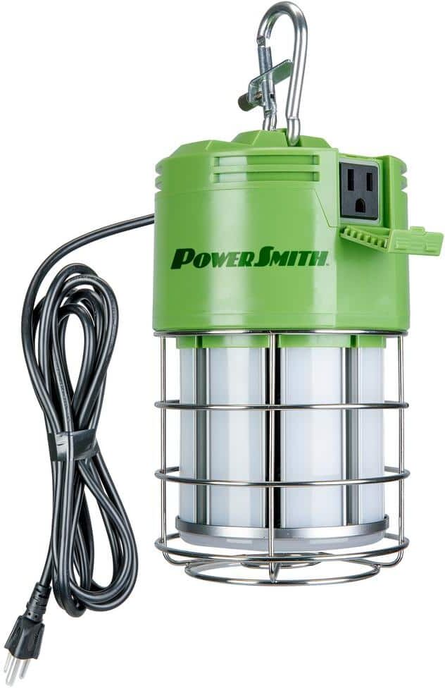 PowerSmith 7,200 Lumens 60-Watt High Bay Temporary Job Site Hanging LED Work Light with 10 ft. Power Cord