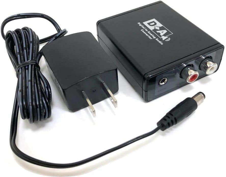 Micro Connectors, Inc Digital to Analog Audio Converter (with AC Power Adapter)