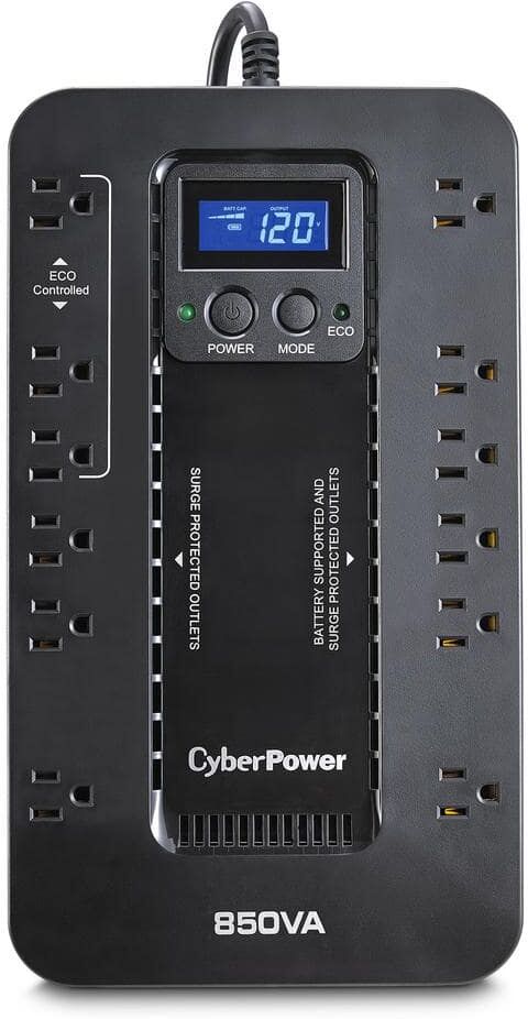 CyberPower 850VA 120-Volt 12-Outlet UPS Battery Backup