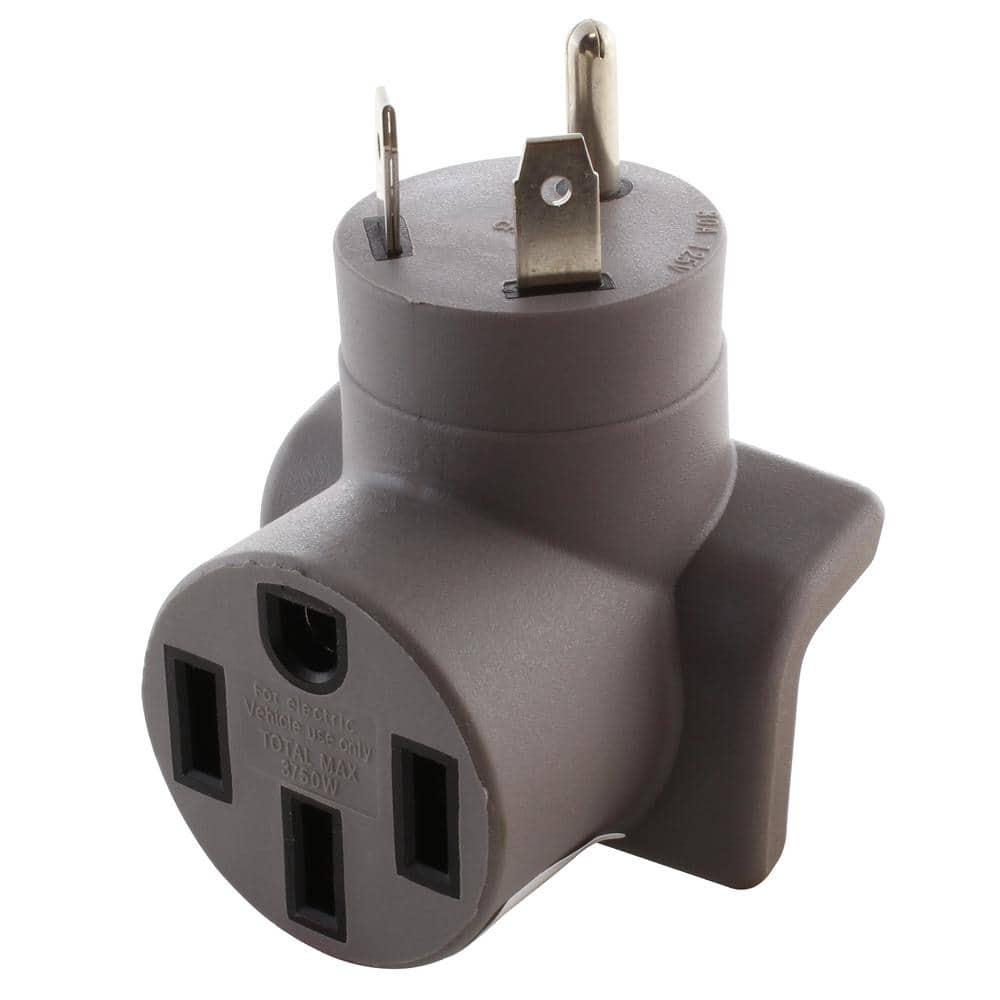 AC WORKS EVSE RV/Generator TT-30 Plug to 50A Electric Vehicle Adapter for Tesla
