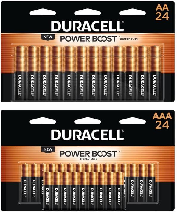 Duracell Coppertop Alkaline 24-Count AA and 24-Count AAA Battery Variety Pack (48 Total Batteries)