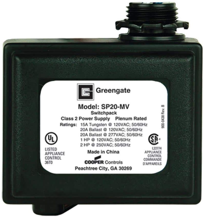 Greengate 20 Amp 120/277-Volt Heavy-Duty Switchpack Compatible with Magnetic/Electronic Ballasts