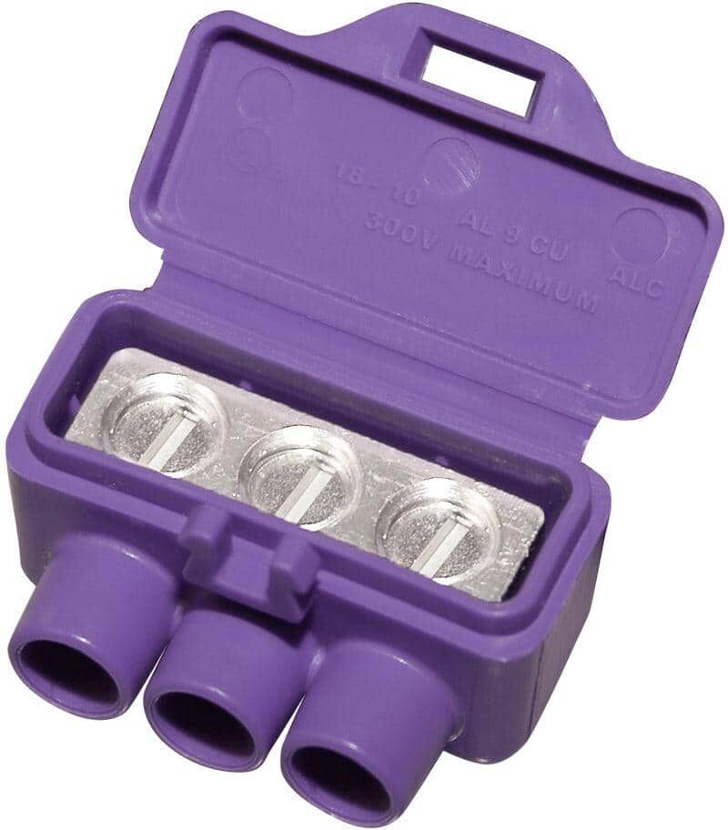 AlumiConn 3-Port Al/Cu Wire Connectors (25-Pack)