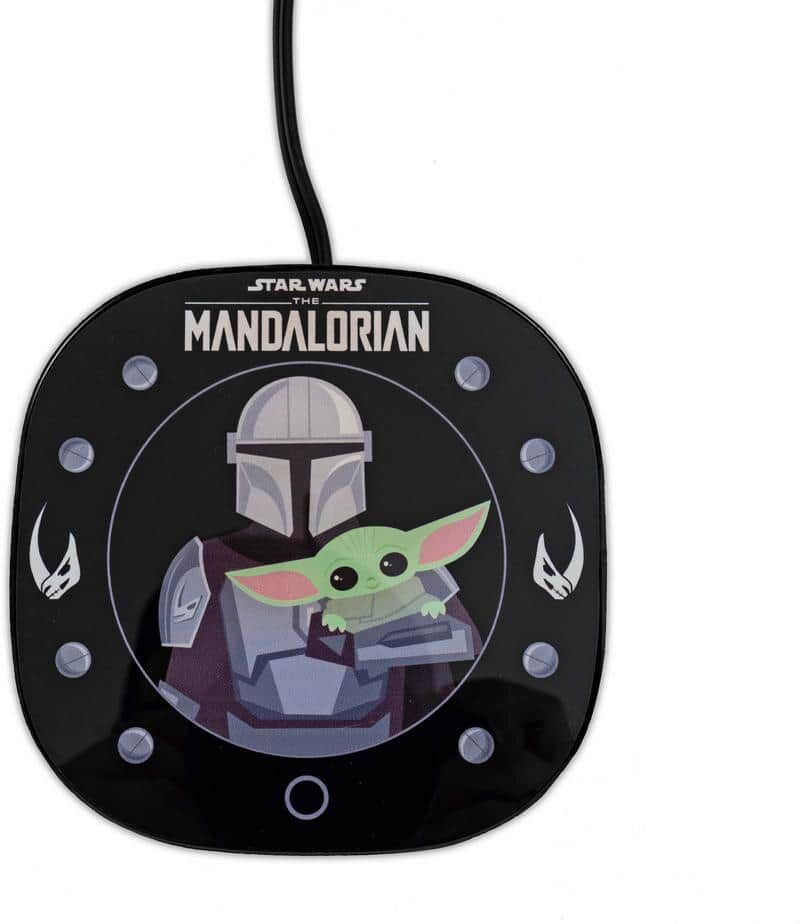 Uncanny Brands Black Mandalorian 'Grogu' Single- Cup Molded Coffee Mug with Warmer for your Drip Coffee Maker