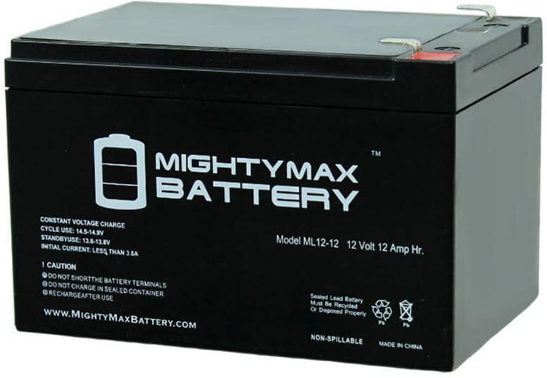 MIGHTY MAX BATTERY 12V 12Ah F2 for Peg Perego DJW12-12 DMU12-12 w/WARRANTY!