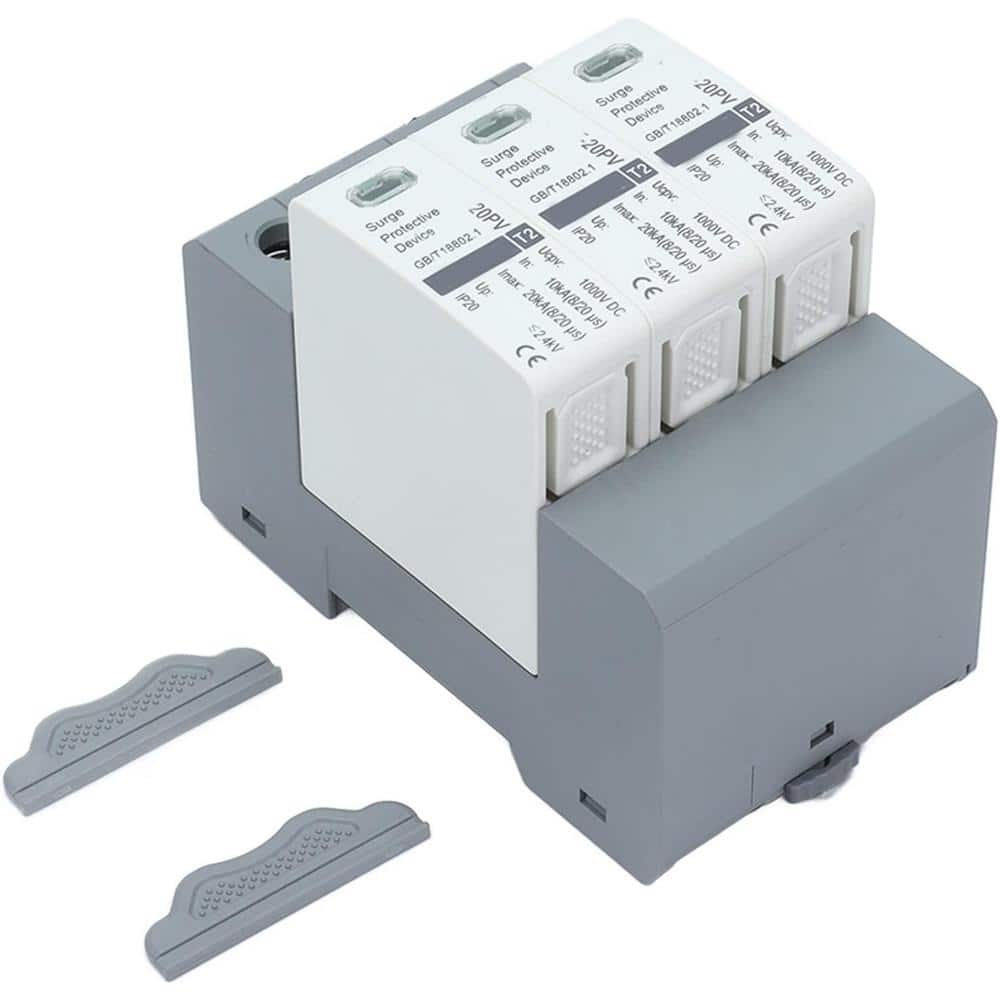 Etokfoks 20kA Surge Arrester, 3P Voltage Protector for Home and Commercial Electric Systems