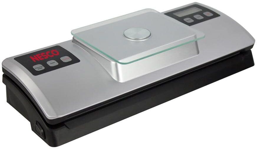 Nesco Silver Food Vacuum Sealer with Bag Cutter