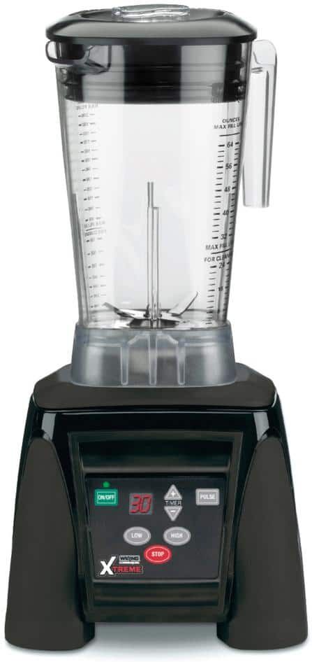 Waring Commercial Xtreme 64 oz. 2-Speed Clear Blender with 3.5 HP, Electronic Keypad and 30-Second Timer