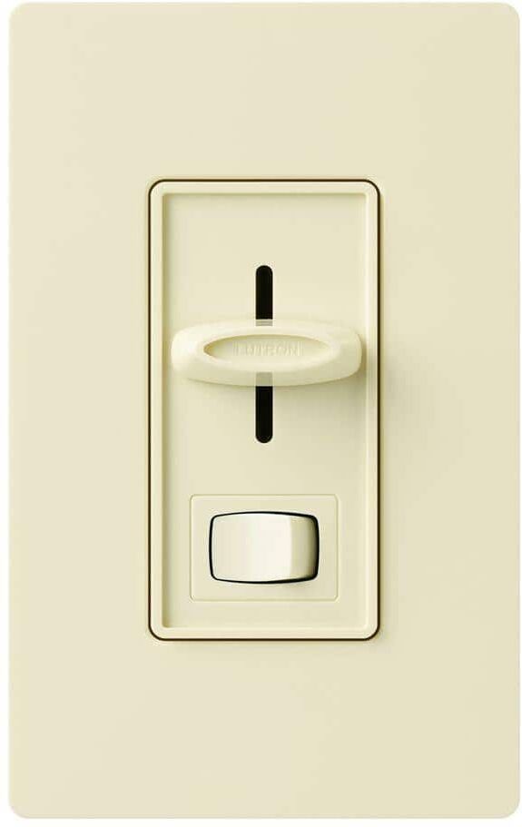 Lutron Skylark Dimmer Switch for Electronic Low-Voltage, 300-Watt Incandescent/Single-Pole, Almond (SELV-300P-AL)