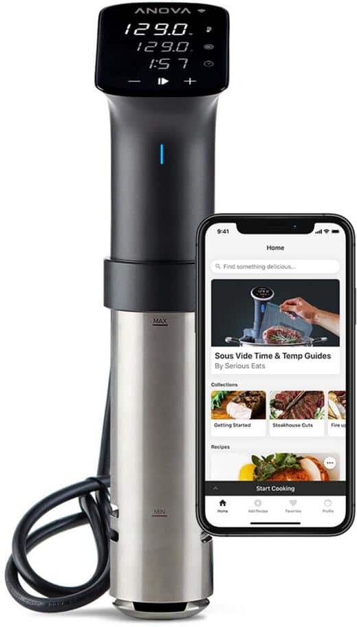 Master Precision Cooking: A Comprehensive Comparison of Best Sous Vide Machines Including Rocyis, Vevor, Anova, and More, Plus Expert Reviews and Buying Guide 27 ANOVA Precision Cooker Pro (WiFi) Black and Silver Sous Vide with App