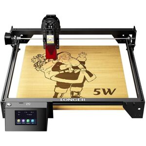 JAZAVA 5-Watt Laser Cutter Engraver CNC Machine 15.7 in. x 15.7 in. Working Area 32-bit Motherboard