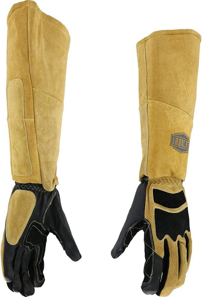 Ironcat 2X-Large Premium Top Grain Goatskin Leather 20 in. Stick Welding Gloves with Fire Resistant Lining and Insulation