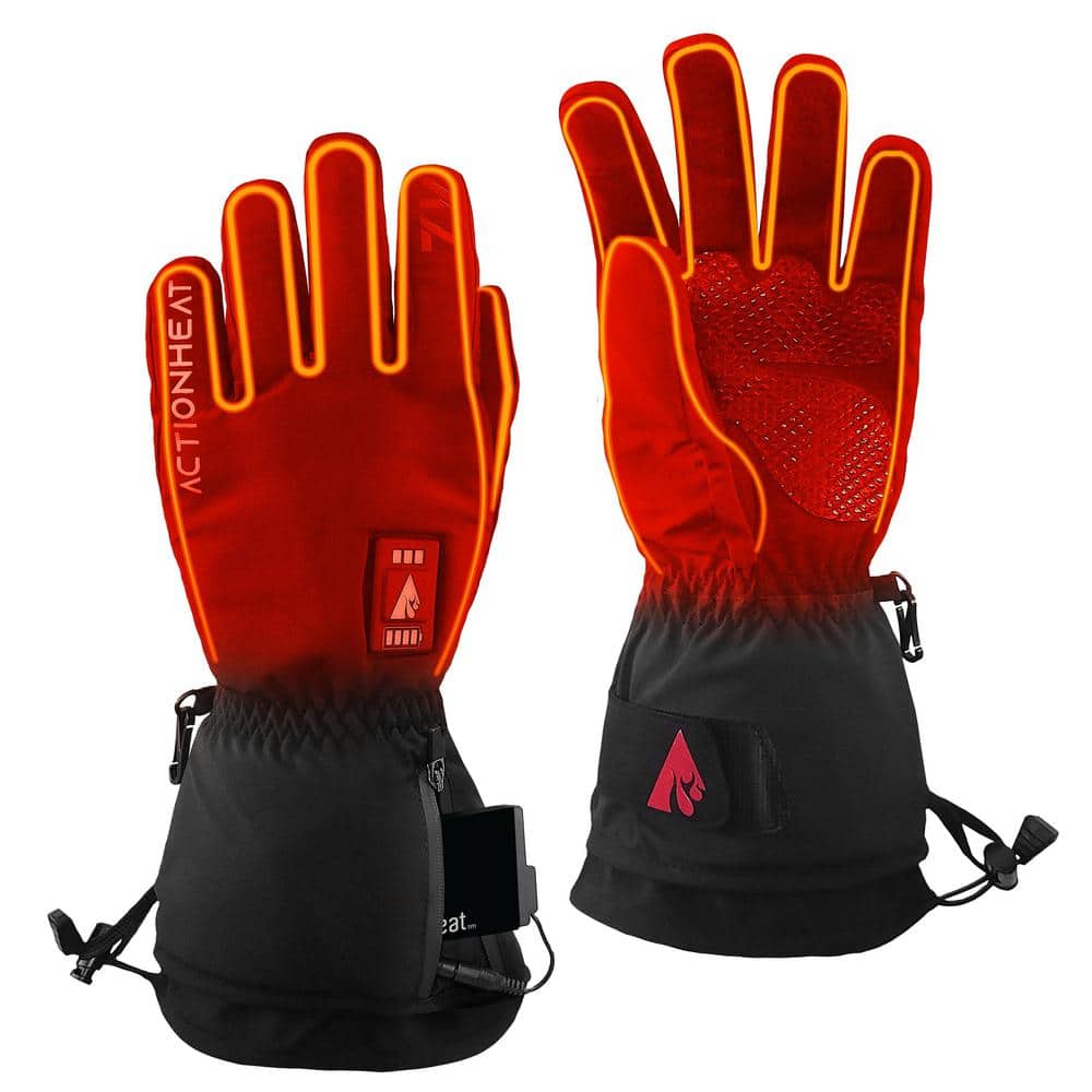 ACTIONHEAT Men's XX-Large Black 7-Volt Battery Heated Everyday Glove