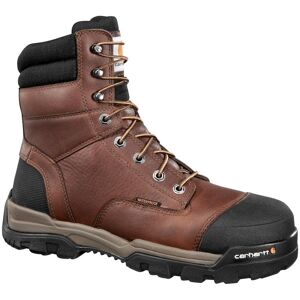 Carhartt Men's Ground Force Waterproof 8'' Work Boots - Composite Toe - Brown Size 11.5(M)