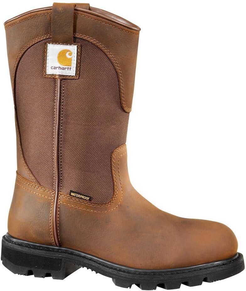 Carhartt Women's Traditional Waterproof Wellington Work Boots - Soft Toe - Brown Size 7.5(M)