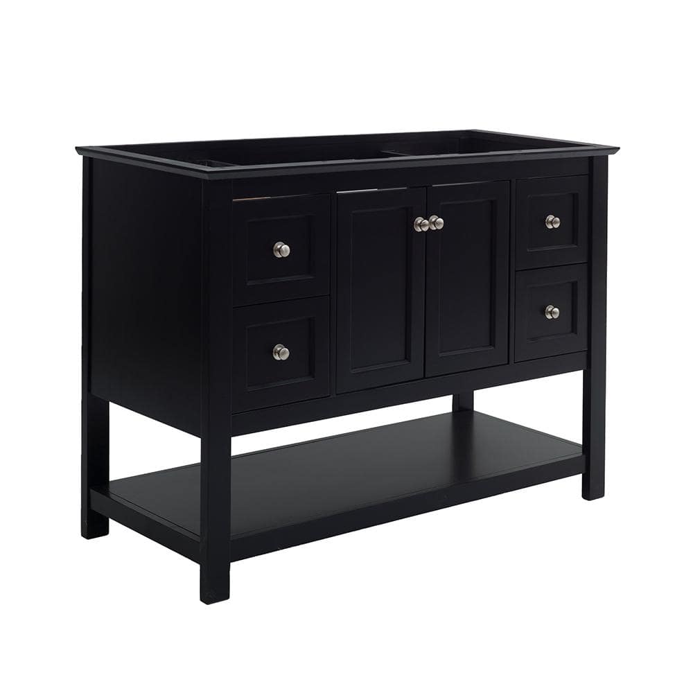 Fresca Manchester 48 in. W Bathroom Vanity Cabinet Only in Black