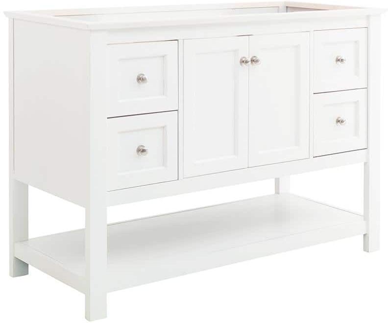 Fresca Manchester 48 in. W Bathroom Vanity Cabinet Only in White