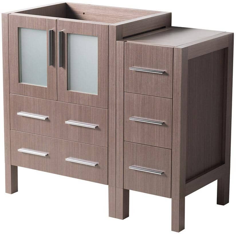 Fresca Torino 36 in. Modern Bathroom Vanity Cabinet Only in Gray Oak