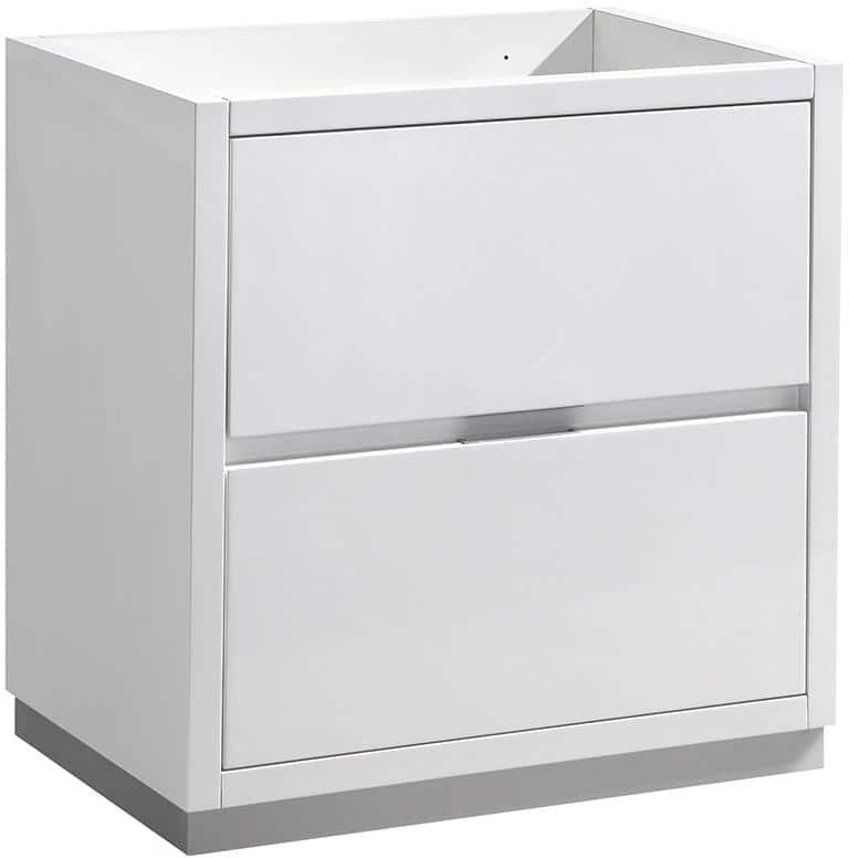 Fresca Valencia 30 in. W Bathroom Vanity Cabinet in Glossy White