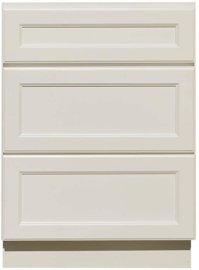 LIFEART CABINETRY 12 in. W x 21 in. D x 34.5 in. H Ready to Assemble Vanity Cabinet with 3-Drawers in Classic White