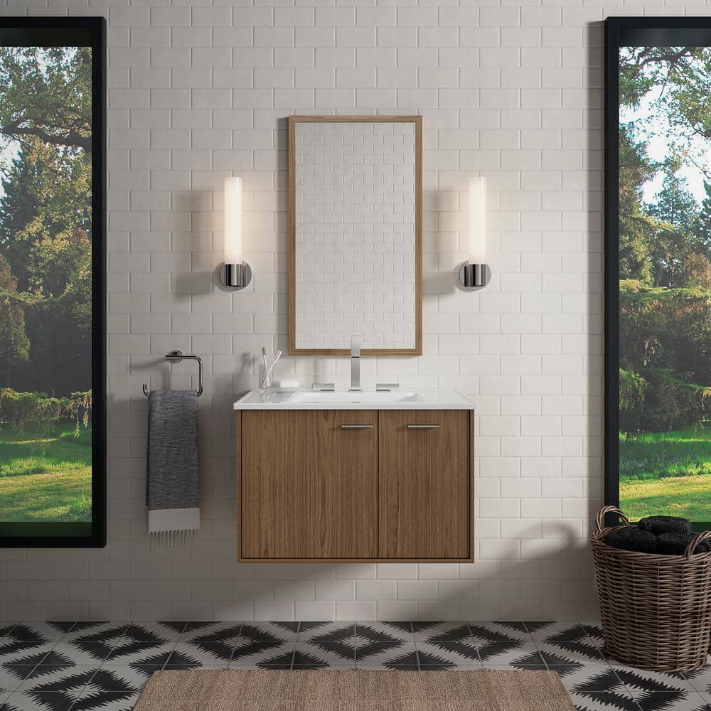 KOHLER Jute 30 in. W x 22 in. D x 20 in. H Bathroom Vanity Cabinet without Top in Linen White