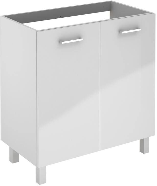 WS Bath Collections Logic 31.5 in. W x 18.0 in. D x 32.5 in. H Bath Vanity Cabinet Only in Glossy White