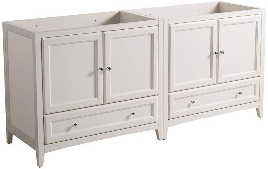 Fresca Oxford 70.50 in. Traditional Double Bathroom Vanity Cabinet in Antique White