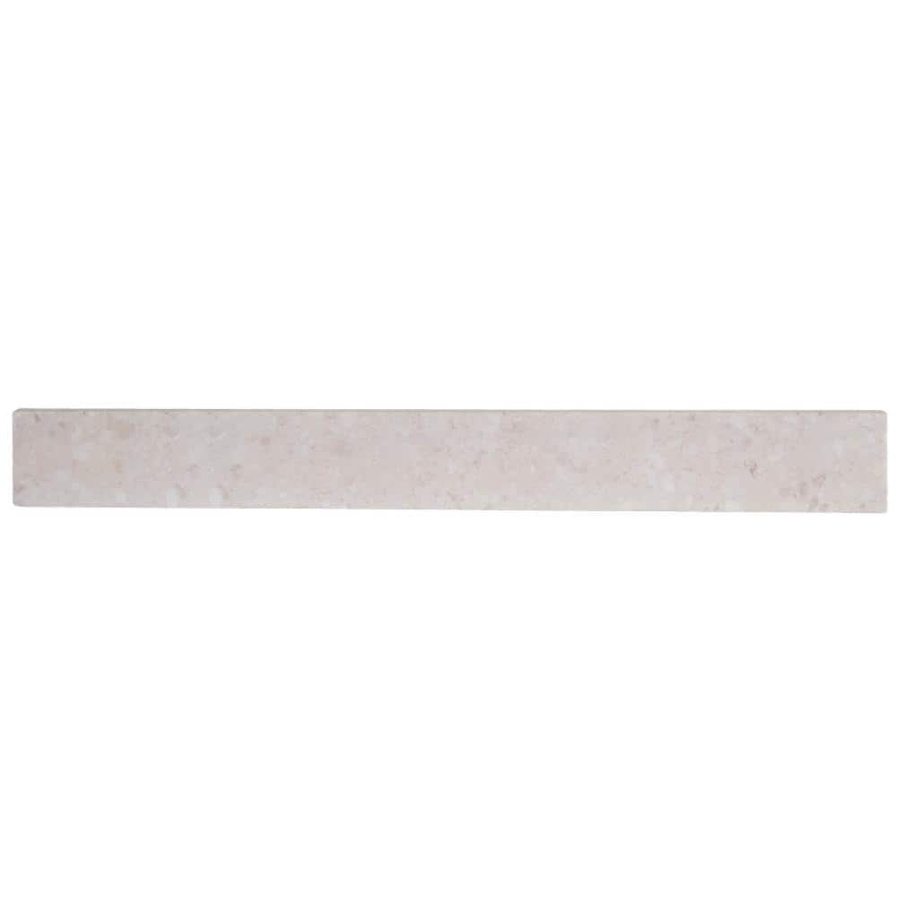 Home Decorators Collection 31 in. W Cultured Marble Vanity Backsplash in Oyster Pearl