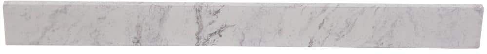 Home Decorators Collection 37 in. W Cultured Marble Vanity Backsplash in Lunar