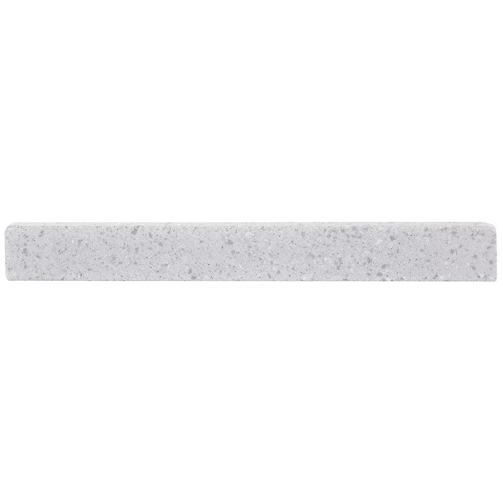 Home Decorators Collection 17 in. W Cultured Marble Vanity Sidesplash in Polar Gray