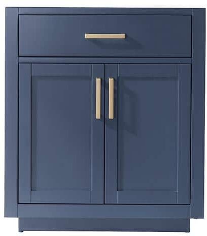 Altair Ivy 29.2 in. W x 21.6 in. D x 33.1 in. H Bath Vanity Cabinet without Top in Royal Blue