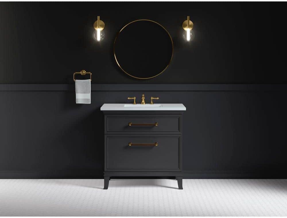 KOHLER Artifacts 36 in. W x 21.9 in. D x 34.5 in. H Bathroom Vanity Cabinet without Top in Slate Grey