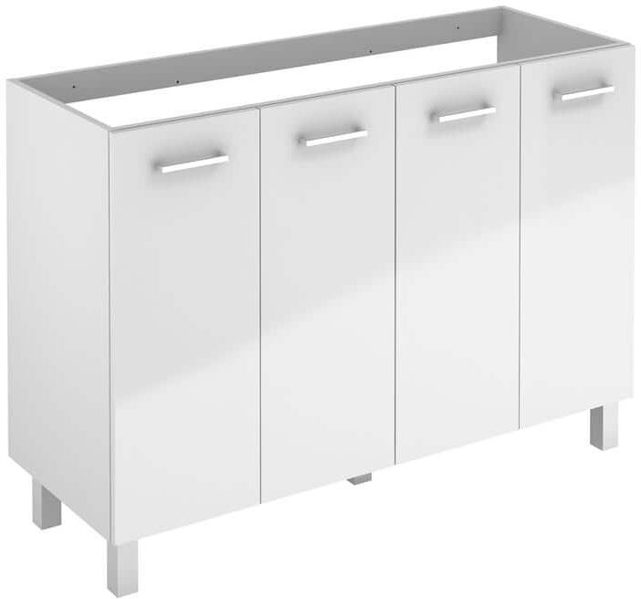 WS Bath Collections Logic 47.3 in. W x 18.0 in. D x 32.5 in. H Bath Vanity Cabinet Only in Glossy White