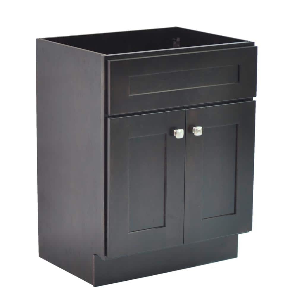 Design House Brookings Plywood 30 in. W x 21 in. D 2-Door Shaker Style Bath Vanity Cabinet Only in Espresso (Ready to Assemble)