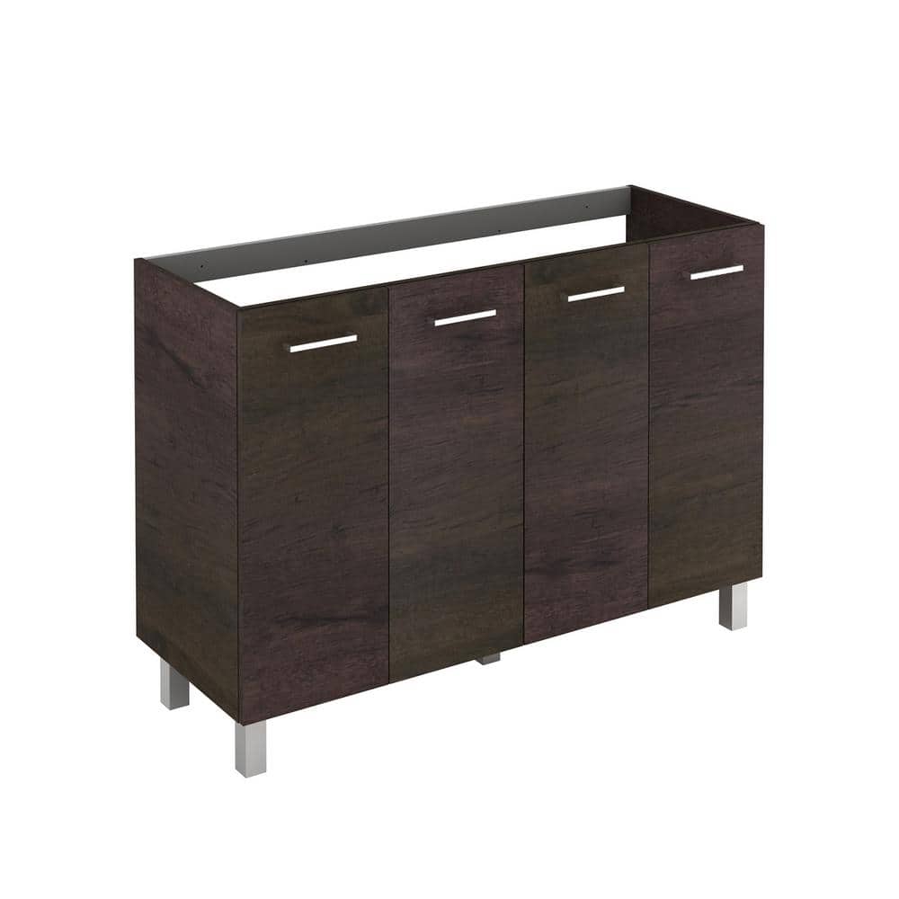 WS Bath Collections Logic 47.3 in. W x 18.0 in. D x 32.5 in. H Bath Vanity Cabinet Only in Wenge