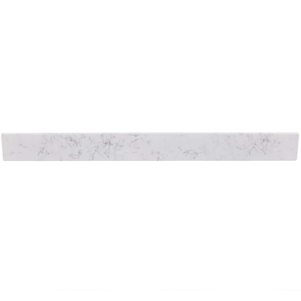 Home Decorators Collection 37 in. W Cultured Marble Vanity Backsplash in Pulsar