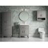 KOHLER Seer 24 in. W x 18 in. D x 36 in. H Single Sink Freestanding Bath Vanity in Mohair Grey with Quartz Top