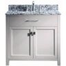 Virtu USA Caroline 36 in. W x 22 in. D x 35 in. H Single Bath Vanity in Grey with Gray Granite Top