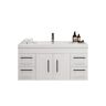 Moreno Bath Elsa 47.24 in. W x 19.50 in. D x 22.05 in. H Bathroom Vanity in High Gloss White with White Acrylic Top