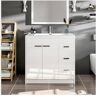 Eviva Lugano 36 in. W x 19 in. D x 36 in. H Single Bath Vanity in White with White Acrylic Top and White Integrated Sink