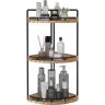 Dyiom 3-Tier Corner Bathroom Organizer Countertop, Bathroom Storage and Organizer, Counter Tray and Vanity Organizer